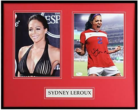 Sydney Leroux İmzalı Çerçeveli 16x20 Fotoğraf Seti JSA - İmzalı Futbol Fotoğrafları