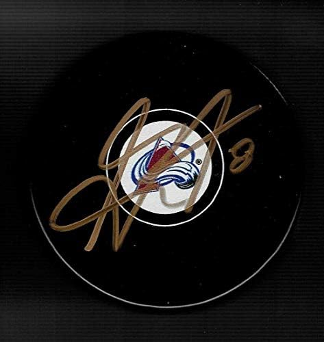 A. J. Greer Colorado Avalanche Diskini İmzaladı - İmzalı NHL Diskleri