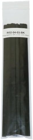Polipropilen (PP) Plastik Kaynak Çubuğu, 3/8 inç. x 1/16 inç. Şerit, 30 ft, Siyah