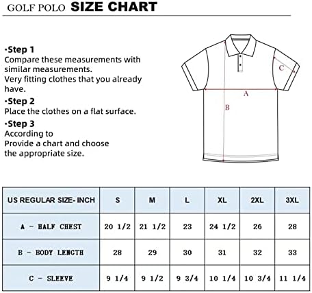 Polo gömlekler Erkekler için Nem Esneklik Kuru Fit Atletik Rahat Kısa Kollu Baskı Erkek Golf Gömlek