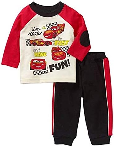 Şimşek McQueen Arabalar Erkek Bebek Gömlek ve Pantolon 2 Parça Kıyafet Seti
