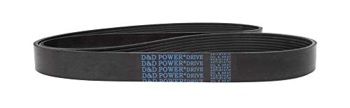 D & D PowerDrive 330J5 Poli V Kayış, 5 Bant, Kauçuk