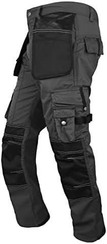 Moda Erkek Cordura Pantolon Yardımcı Aracı Cepler Marangoz Ağır Diz Takviyeli İş Elbisesi Güvenlik Pantolon
