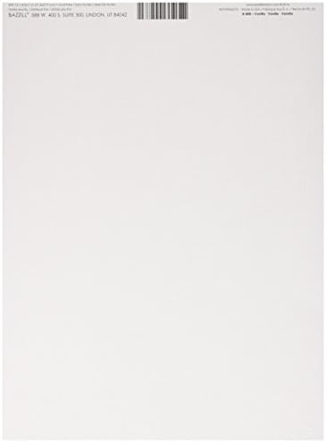 Bazzill AMC - 301022 Kart Stoğu 8,5X11-Paket Başına Vanilya/Kanvas 25, Çok Renkli