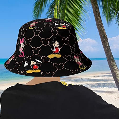 Karikatür Kova Şapka Kadın Erkek Unisex Balıkçı Açık Kap UV Koruma Açık Balıkçılık Plaj Hayranları için Hediyeler