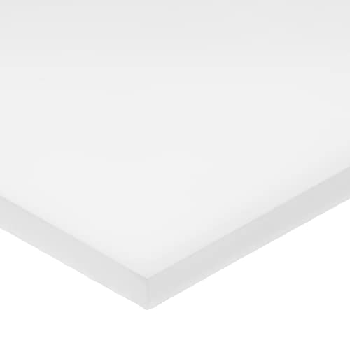 Delrin Asetal Homopolimer Plastik Çubuk, Beyaz, 2 inç Kalınlığında x 3 inç Genişliğinde x 36 inç Uzunluğunda