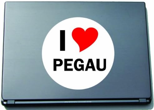 Seviyorum Aufkleber çıkartma Dizüstü Bilgisayarufkleber Dizüstü Bilgisayar Derisi 297 mm mit Stadtname PEGAU