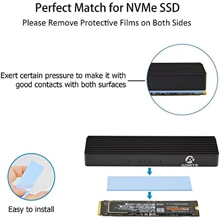 Bir ADWİTS [6-Pack ] Termal İletken Silikon Pedler, Yumuşak Güvenli SSD CPU GPU LED IC Yonga Seti Soğutması için Uygulanması