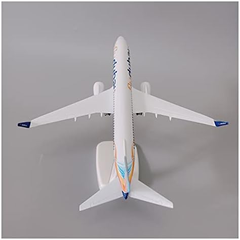 APLİQE Uçak Modelleri 20cm Dubai Havayolu B737 Döküm Uçak Modeli Dubai Boeing 737-800 Uçak Modeli ile Tekerlekler