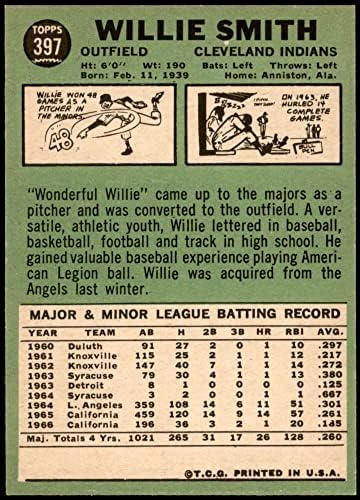 1967 Topps 397 Willie Smith Cleveland Kızılderilileri (Beyzbol Kartı) NM Kızılderilileri