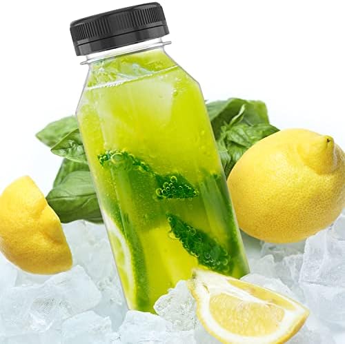 5 Adet 5 oz Plastik meyve suyu şişesi Yeniden Kullanılabilir Şeffaf Toplu İçecek Kapları Meyve Suyu, Süt Ve Diğer