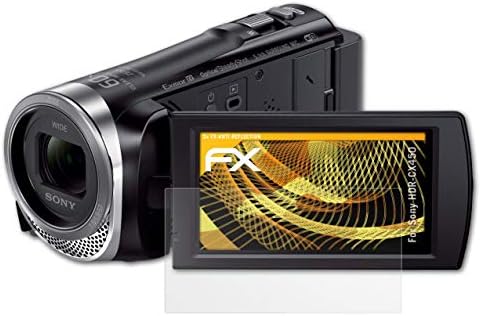 atFoliX Ekran Koruyucu ile Uyumlu Sony HDR-CX450 Ekran Koruyucu Film, Yansıma Önleyici ve Şok Emici FX Koruyucu Film
