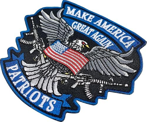 A-ONE-Amerikan Kel Kartal Gümüş Tabanca ile Taktik Yamalar + ABD ABD Amerikan Bayrağı Nakış Askeri Yamalar Sırt Çantaları