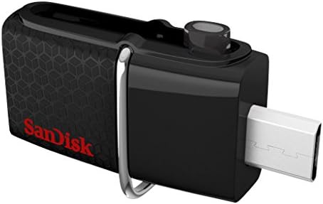 Sandisk Ultra Çift USB Flash Sürücü, 64 GB, Siyah (SDDD2-064G-A46)