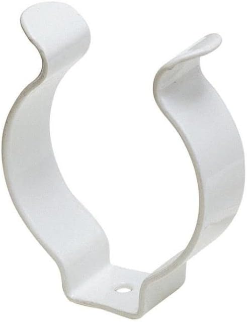 20 X Açık Aracı Klipler Beyaz Plastik Kaplı Bahar çelik saplar Dia. 50mm