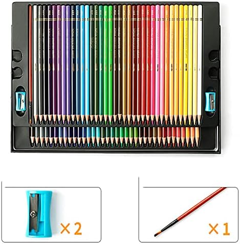 72 Renk Suluboya Sanatçı Sınıf Suda Çözünür Renkli kalem seti Boyama, Karıştırma ve Katmanlama Kitapları, Yetişkin