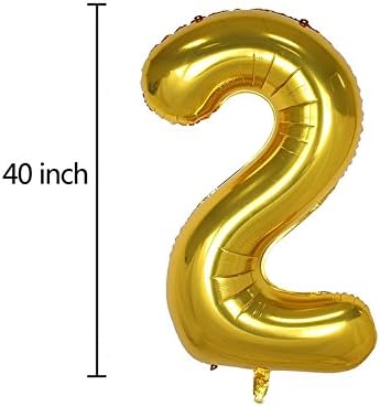 40 inç Altın Numarası 21 Balon Parti Festivali Süslemeleri Doğum Günü Yıldönümü Jumbo folyo helyum balonları Parti