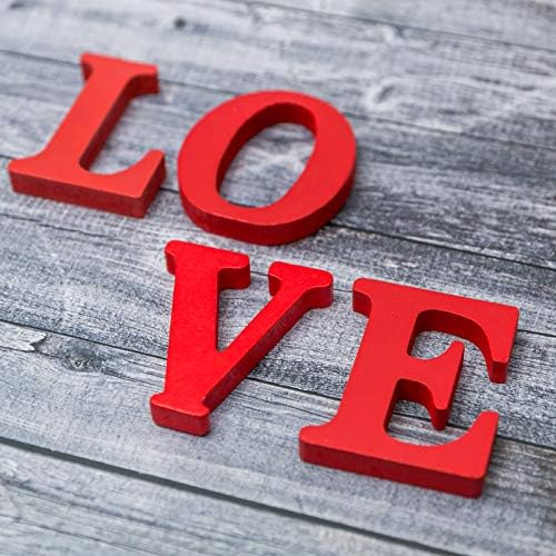 Ahşap Aşk İşareti Masa Üstü İşareti Bağlantısız Dekoratif Mektup Düğün Parti Ev Dekorasyonu için