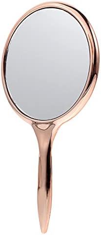 FOMİYES Yuvarlak Ayna Yuvarlak Ayna 2 Adet El Aynası, Saplı El Kozmetik Aynası Yuvarlak Makyaj Aynası Taşınabilir