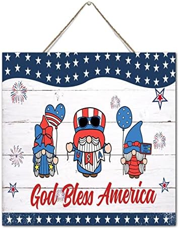 Tanrı Korusun Amerika Cüceler Süslemeleri Asılı Duvar Dekoru Ahşap Palet Duvar Plak Burcu 6X10 Amerikan Afiş Gaziler