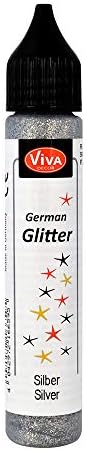 Viva Decor German Glitter, Sentetik Malzeme, Gümüş, 12 x 2,1 x 2,1 cm