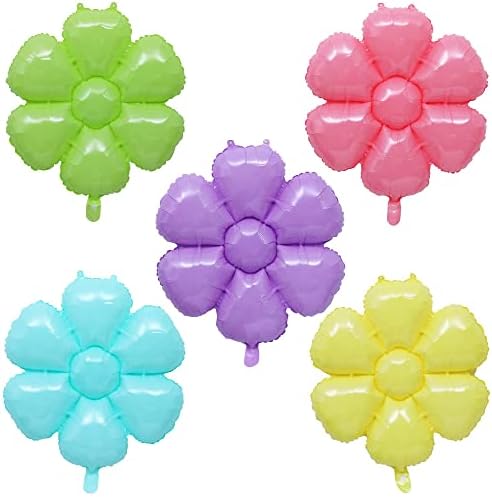 BoKin 5 Adet Büyük Kelebek Kanatları Balonlar, 48-inch Mylar Balonlar, Kelebek Doğum Günü Süslemeleri için, peri Doğum