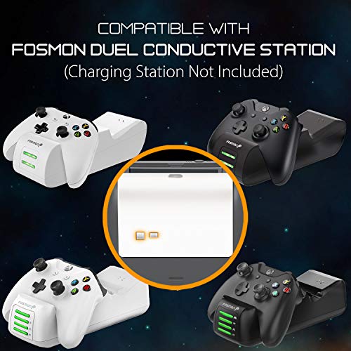 Fosmon Xbox One Denetleyicisi Xbox One S/X/Elite Denetleyicisi için Mikro USB Kablosuyla Şarj Edilebilir Pil Paketini