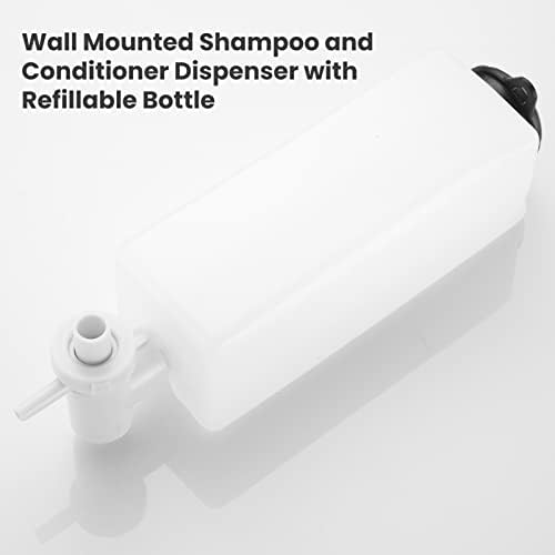 Duş Sabunluk Duvara Monte 3 Odası, Realunisence Şampuan ve Saç Kremi Vücut Yıkama Dağıtıcı için Banyo Duvar, 3 * 300
