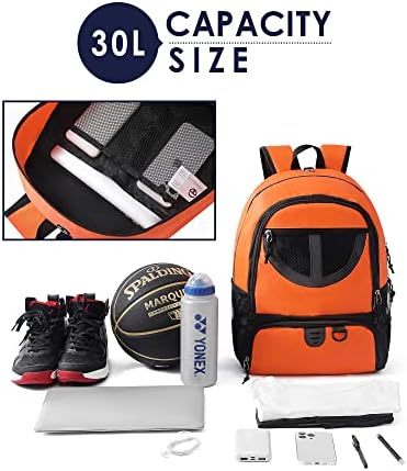 TRAİLKİCKER Örgü Siyah Basketbol futbol çantası Sırt Çantası Spor Voleybol futbol Çantası Top ve Ayakkabı Bölmesi