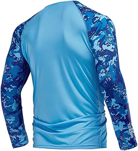 Rodeel Gevşek Kesim Balıkçı Tişörtü Havalandırmalı Uzun Kollu Gömlek UPF50 Kollu 6 Renk, 6 Beden
