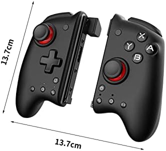 2 Adet Oyun Denetleyicisi Oyun Kontrolü Ayrılabilir Kablosuz Joypad Denetleyici Değiştirme NS Anahtarı Siyah