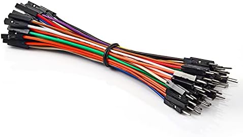 Chanzon 40 adet 10 cm(3.9 inç) erkek Dişi Başlık aktarma kabloları Dupont Kablo Hattı Konektörü 40 pin Lehimsiz Renkli