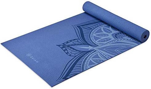Gaıam Yoga Matı-Premium 5mm Baskı Kalın Kaymaz Egzersiz ve fitness matı Her Türlü Yoga, Pilates ve Zemin Egzersizleri