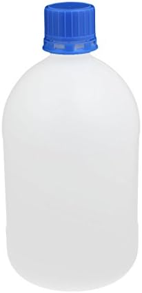 Aexit 1000ml HDPE göstergesi Plastik Dar Ağız Silindir Sıvı depolama şişesi Konteyner Beyaz
