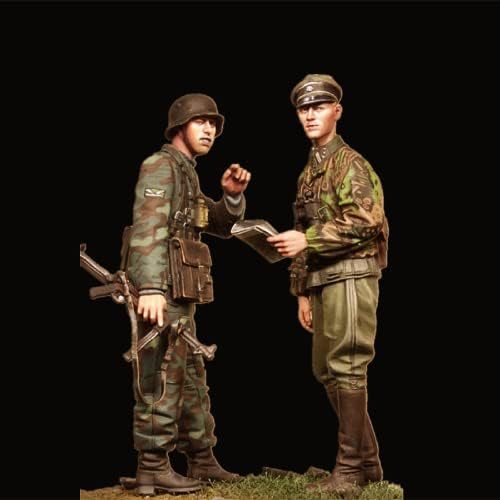1/35 İKINCI dünya savaşı Alman Askerleri Reçine model seti (2 Kişi ) Demonte ve Boyasız Reçine Parçaları / / ıj8y-8