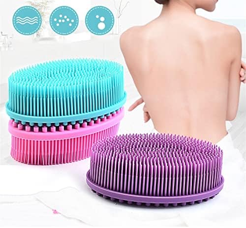 IEASEczsq Geri Fırça Yumuşak Silikon vücut fırçası Yıkama Banyo Duş Peeling Cilt Banyo Şampuanı Masaj Fırçası Malzemeleri