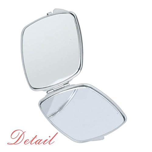 Japon Hiragana Karakter Ayna Taşınabilir Kompakt Cep Makyaj Çift taraflı Cam