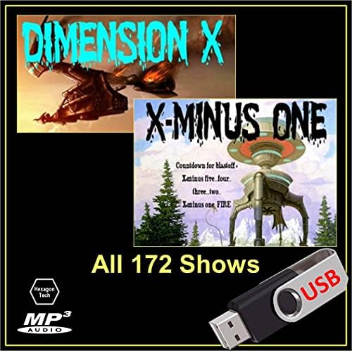 X Eksi Bir ve Boyut X: mp3'te Hayatta Kalan 172 Eski Radyo Bölümünün Tümü [USB Flash Sürücü]