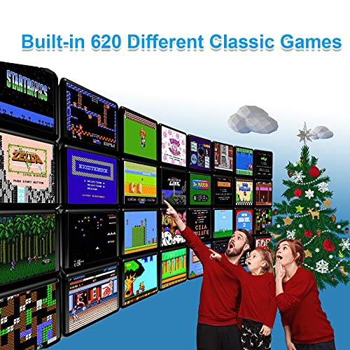 Klasik elde kullanılır oyun konsolu, Yükseltme Ambalaj Noel için Kablosuz Klasik Oyun Konsolu Dahili 620 Oyun, video
