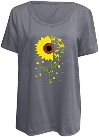 Yubnlvae Moda Rahat Rahat Artı Boyutu Çizgili Bayan Tişörtü Nefes Yaz T-Shirt Uzun Kollu Kare Boyun