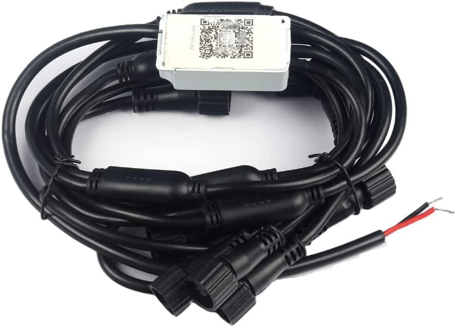 OVAC 6Pin 1 Kemer 8 Bluetooth Kontrol Kutusu Kablo Demeti Erkek ve Dişi Arayüzü RGBW Akıllı Açık Adım ışıkları