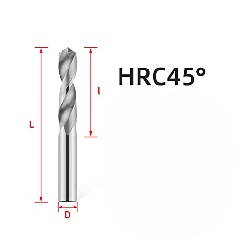 1 ADET Karbür Matkap Uçları Sert Metal Matkaplar Metal İşleme için CNC Torna Delme Araçları, HRC45, 5.1 mm