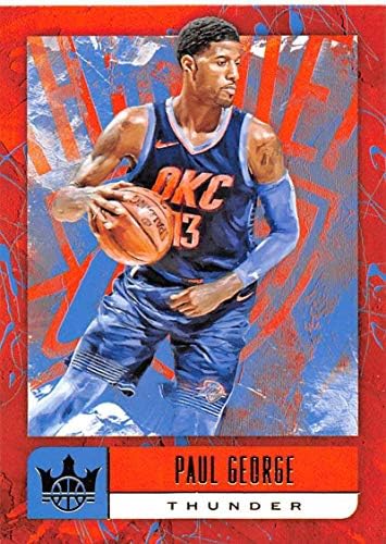 2018-19 Mahkemesi Kings Uluslararası Basketbol 100 Paul George Oklahoma City Thunder Resmi Blaster Özel NBA Ticaret