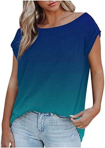 NOKMOPO oduncu gömleği Kadınlar için Moda Yaz 2023 Kollu Rahat Baskı T-Shirt Bluz Artı Boyutu Gömlek
