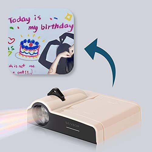 Mllkcao Mini Projektör Doğum Günü Partisi Dekorasyon Projektör Taşınabilir Projektör Mutlu Doğum Günü Projeksiyon