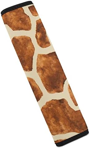 Zürafa cilt araba emniyet kemeri kapak omuz yastıkları yumuşak emniyet kemeri yastıkları tüm araç sahipleri için
