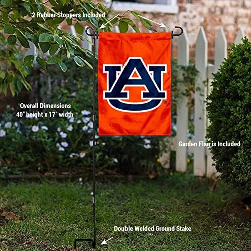 Auburn Üniversitesi Turuncu Bahçe Bayrağı ve ABD Bayrağı Standı direk tutucu Seti