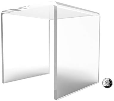 FixtureDisplays ® bir yükseltici Combo 7 küp 3 taraflı şeffaf Pleksiglas kaide Lucite akrilik ekran yükselticiler