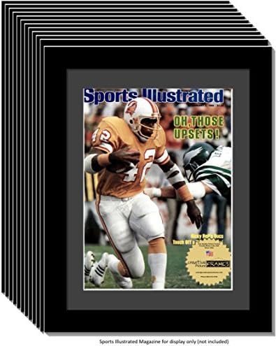 CreativePF [12pk1114bk-b] Collectors Edition Sports Illustrated Frame, 1981-1990 Dergilerini 8'e 10 3/4 inç Boyutunda