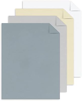 Astrobrights Renkli Kart Stoğu, 8,5 x 11 , 65 lb/176 gsm, Metalik 4 Renk Yelpazesi, 12 Ayrı Paket 24 Metalik Yaprak